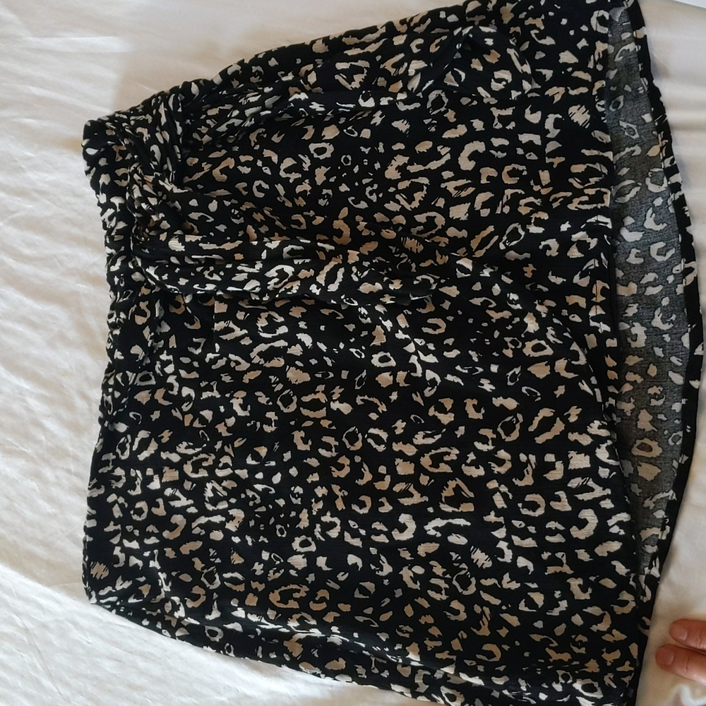 Blu Pepper faux wrap skirt